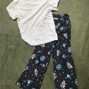 Astronaut in Space PJ pants paired with Epic Threads white Tee. Boys 6/7